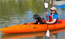 Kayaking with a dog - Riot Bayside LV has space for a dog