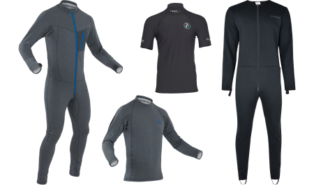 Thermal layers and rash vests for kayaking