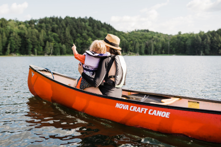 Family friendly open canoes for sale