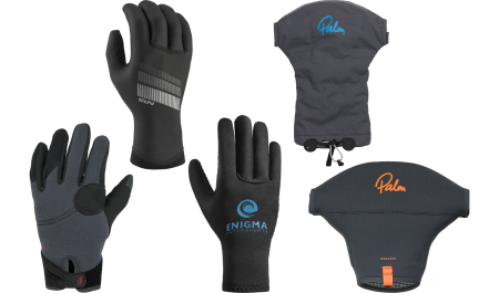 Gloves, mitts, and pogies for watersports