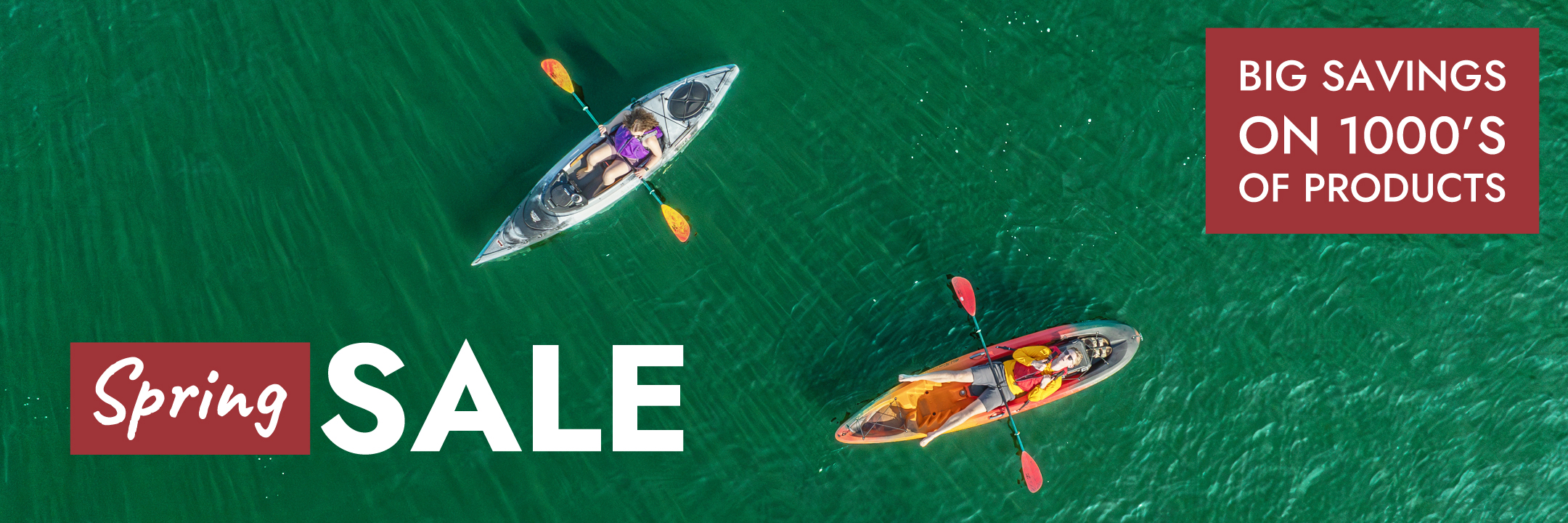 Kayaks & Paddles Spring Sale - Big Savings & Offers