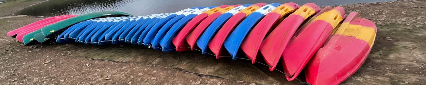 Fleet of canoes & sit on top kayaks