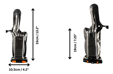 Aqupac VHF Case Dimensions