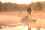 Stand Up fishing from the Old Town Bigwater 132PDL kayak