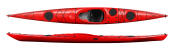 Design Kayaks in red with black hatches Colour Swatch