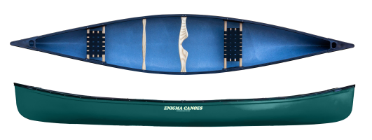 Enigma Canoes Prospector Sport with 2 wood webbed seats