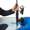 Hinged fishing rod holder