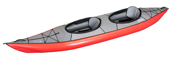 Gumotex Swing 2 inflatable tandem kayak in red