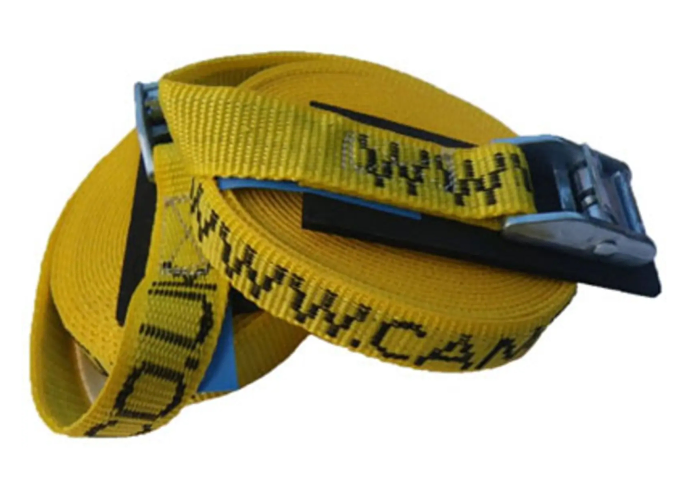 Yellow Roof Rack Straps 25mm webbing