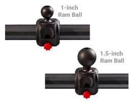 Hobie H-Rail Ram Ball Mounts