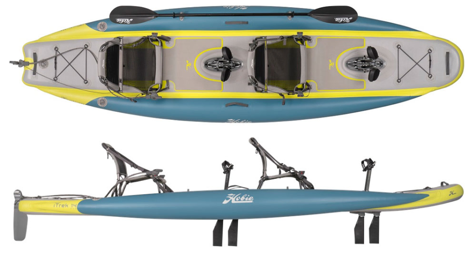 Hobie Kayaks iTrek Inflatable Mirage Pedal Drive Tandem for sale