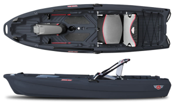 Jonny Boats Bass 100 Charcoal Black Single Person Fishing Boat To Take A Petrol or Electric Motor 