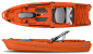 Jonny Boats Bass 100 - Orange Fishing Boat For Kayak Style Paddling or Use With An Outboard Motor Colour Swatch