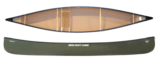 Nova Craft Prospector 14 Tuffstuff Solo Lightweight Open Canoe Olive Green