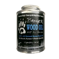 Badger Oil for re-oiling paddles and wooden canoe fittings