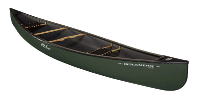 Old Town Discovery 158 Canoes Tough, Triple-Layer Plastic, Outdoor-Education Centre Boats Green