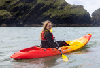 Paddling the Scooter X on the sea