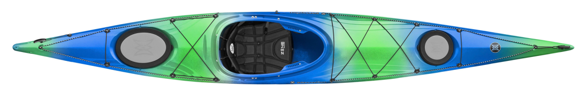 Perception Expresseion plastic sea kayak in deja vu colour