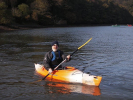 Perception Sundance stable and easy to paddle on calm water