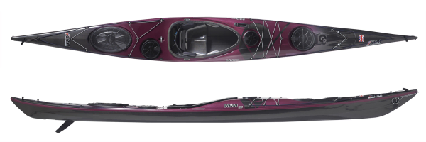 P&H Volan Ultralight Sea Kayak Polychromic Violet over Carbon