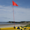 High viz kayak flags for safety 