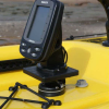 A fish finder fitted to the Railblaza Rotating Platform S