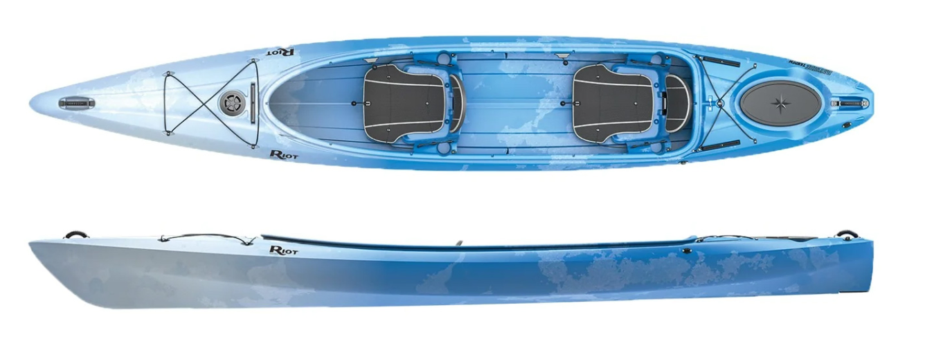 Riot Bayside Tandem Touring Kayaks 