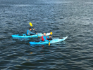 Riot Enduro Touring Kayaks on the sea