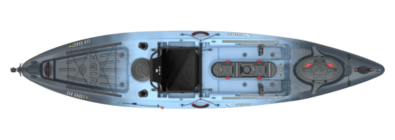 Slate blue Sea Ghost 130 from Vibe Kayaks