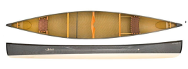 Swift Canoes Keewaydin 17 - Custom Order Granite Over Champagne Kevlar Fusion With Carbon Footbar & Bow Sliding Seat 