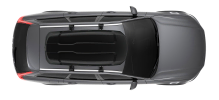 Thule Force XT Large A Big Family Style Roof Box With Easy Mountings Roof Top View