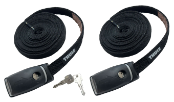 Thule 841 locking roof rack straps (pair)