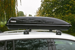 Thule Ocean 600 Slim Line Car Roof Top Box Perfect For Use With A Bike Carrier