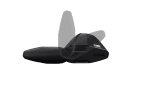 Thule WingBar Evo Black - SwingBlade End Caps for T-Track Entry