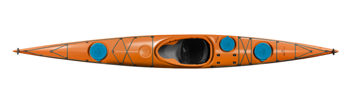 Orange sea kayaks from Design Kayaks