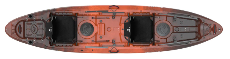 Vibe Yellowfin 130T double kayaks with frame seats