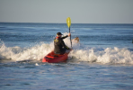 one person paddling on the viking 2 + 1