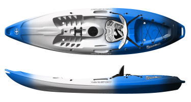 Blue White Black Wave Sport Scooter X kayaks