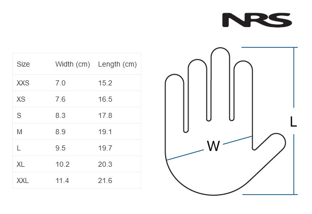 NRS Glove Size Chart